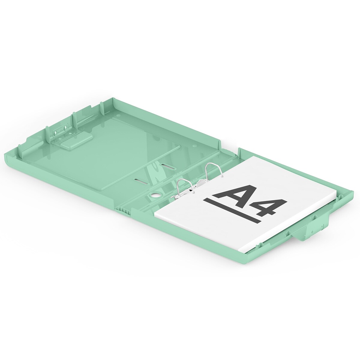 Segregator Na Dokumenty Stojący 5 Cm Wąski Plastikowy Nowoczesny Turkusowy