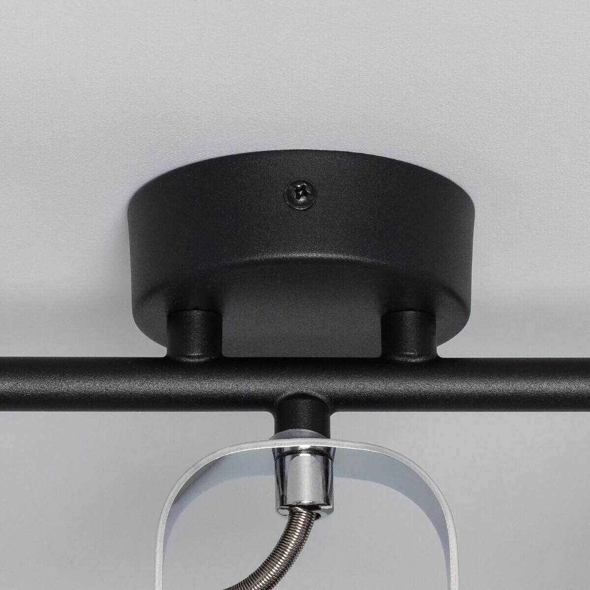 Regulowana lampa sufitowa Retro ABR-RRH-C-3XGU10 Abruzzo czarny srebrny