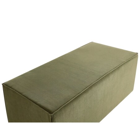 Puf sztruksowy ciemnozielony VINITA