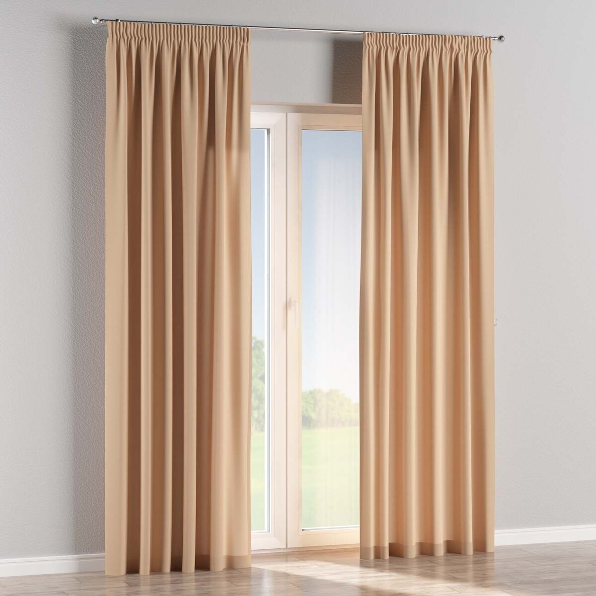 Zasłona na taśmie marszczącej 1 szt. 130x245 caffe latte (beżowy)