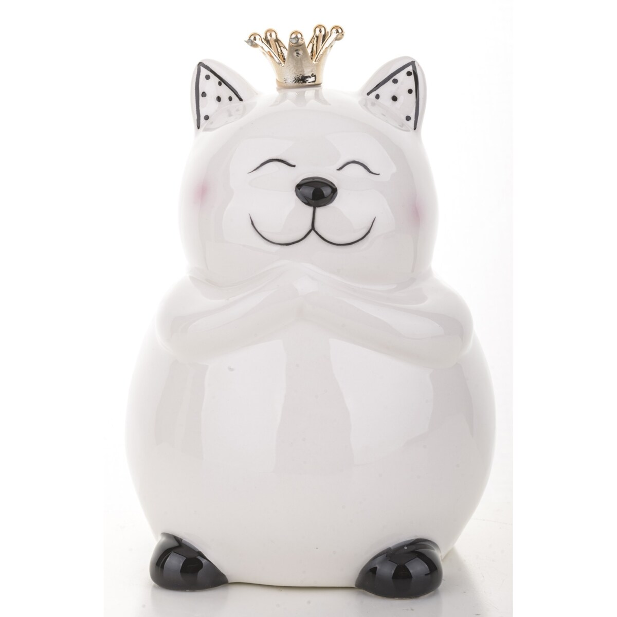 Skarbonka ceramiczna - 14x10x10 cm kotek GATTEK