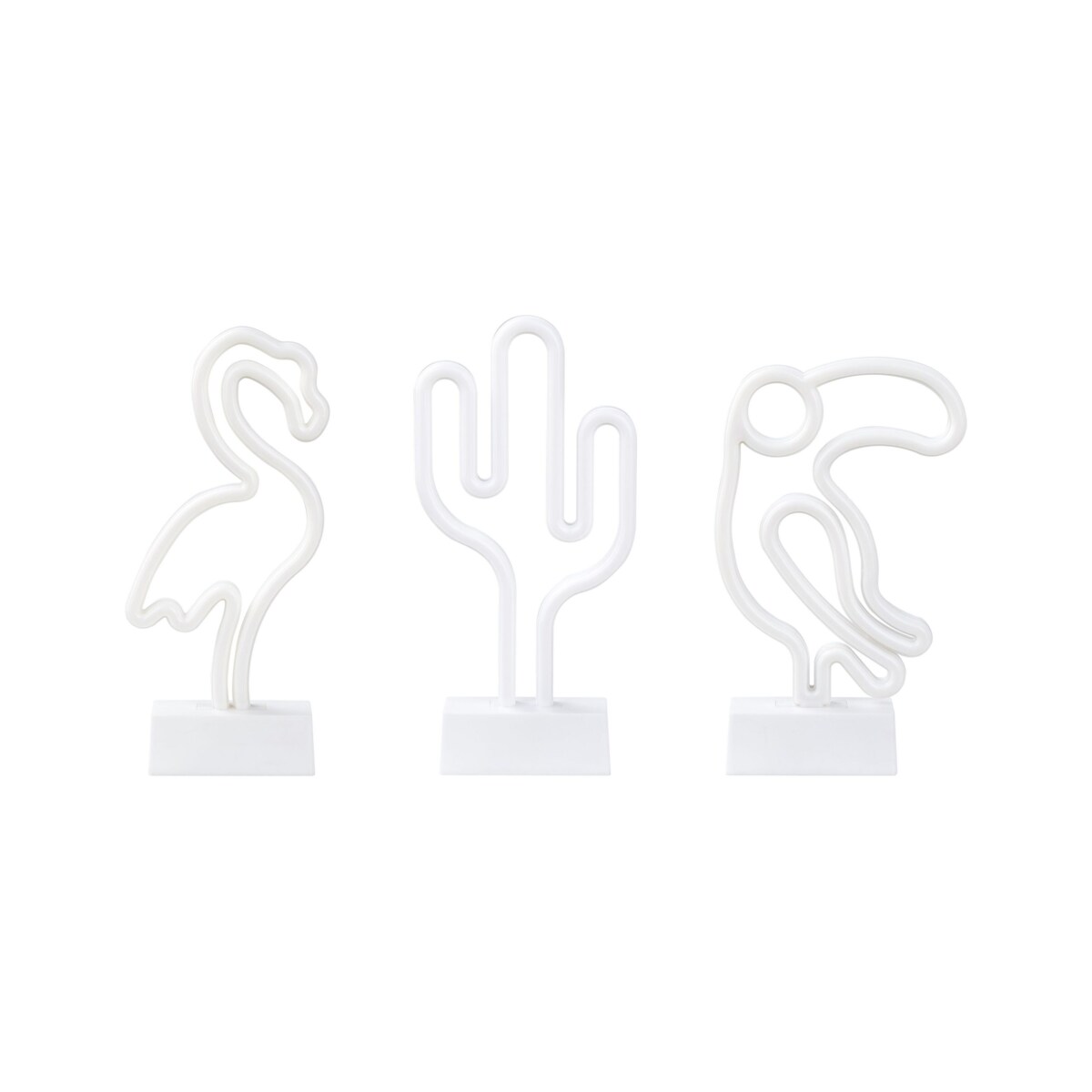 Zestaw 3 neonów LED wielokolorowy MABEL