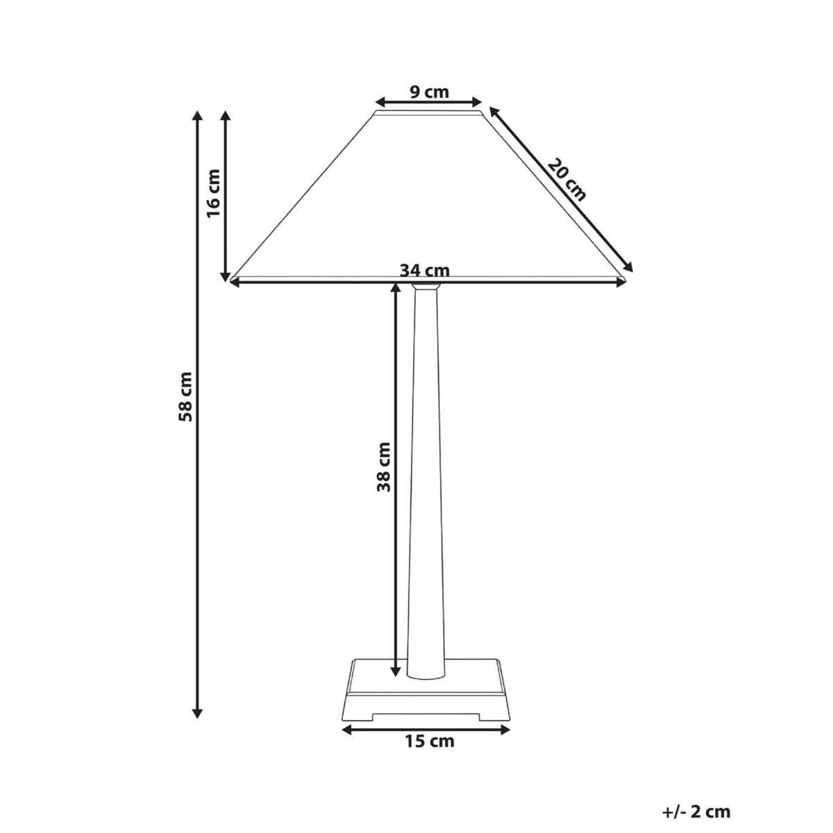 Lampa stołowa DHUD Metal Czarny