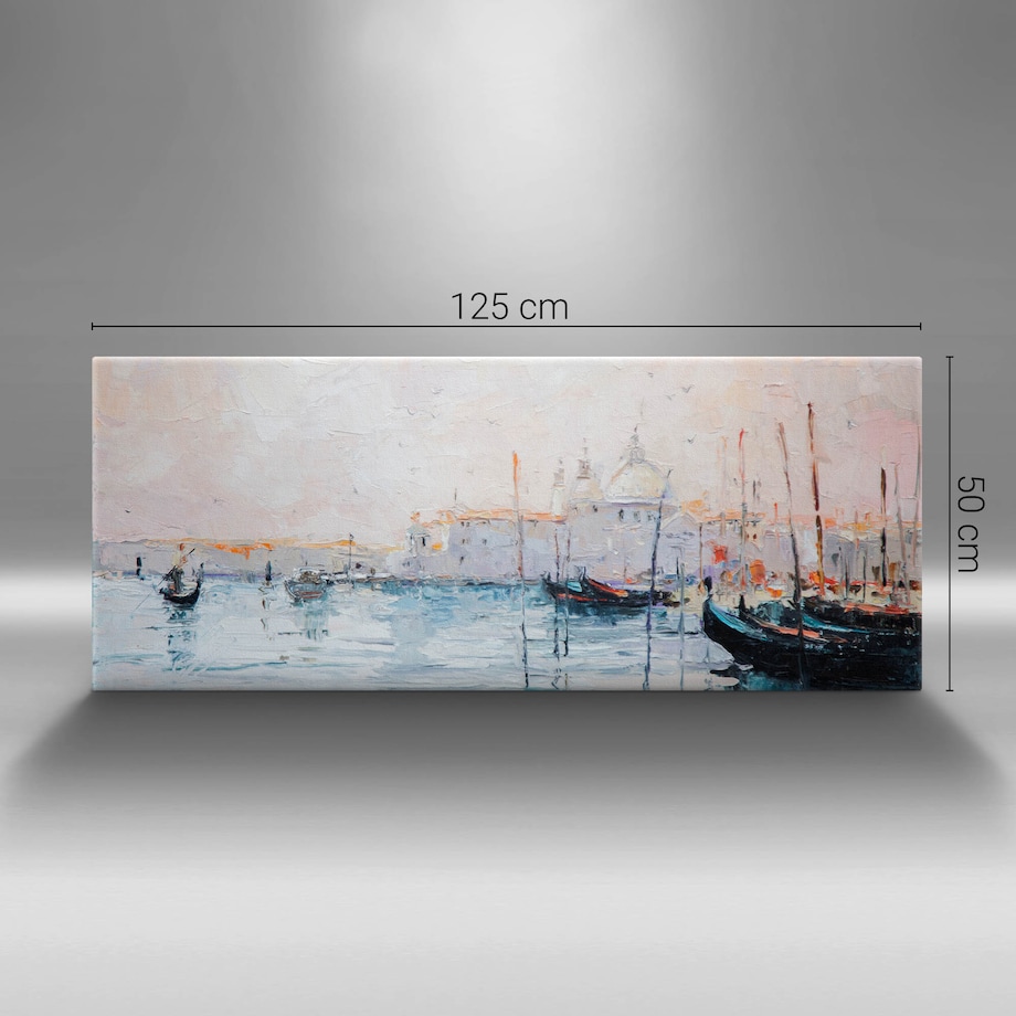 Obraz na płótnie Gondole w Wenecji, 125x50 cm