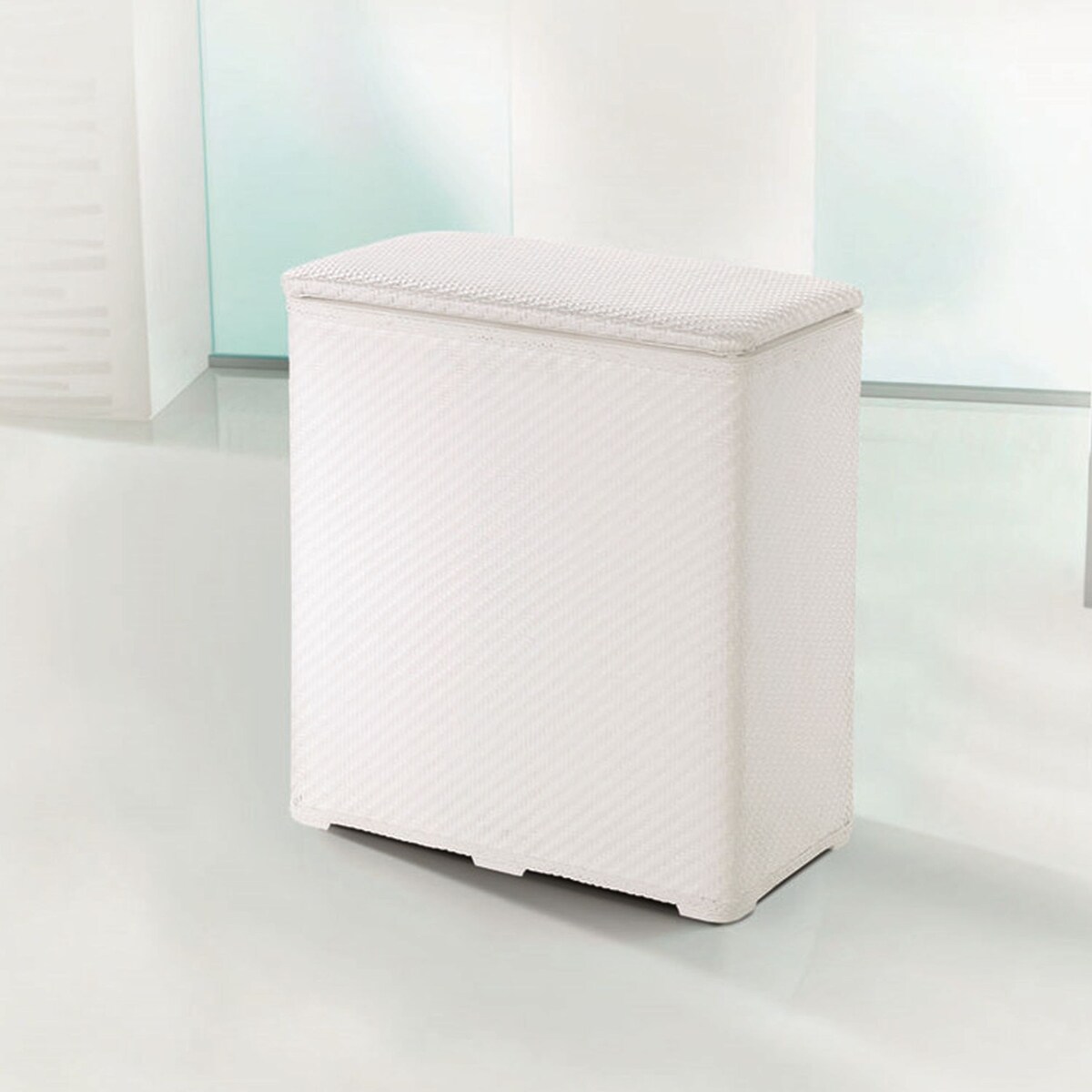 Kleine Wolke Wascheboy Kosz na pranie biały 48x27x55cm