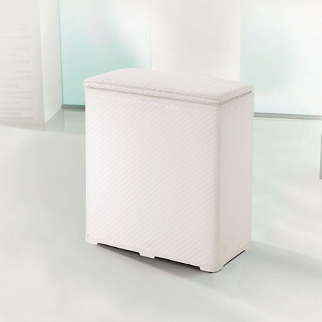 Kleine Wolke Wascheboy Kosz na pranie biały 48x27x55cm