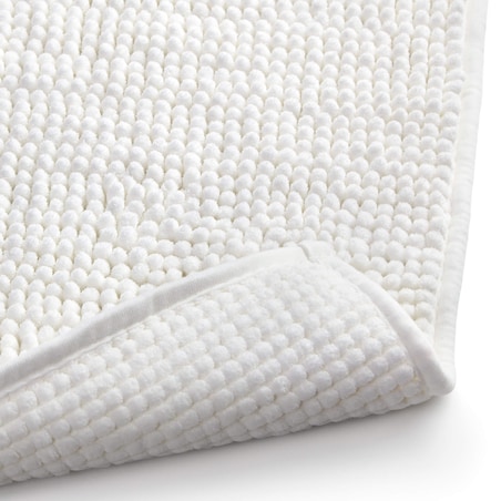 Dywanik łazienkowy Rayen - 80 x 50 cm, Biały