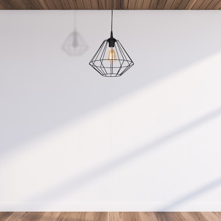 LAMPA wisząca COLIN MLP4789 Milagro metalowa OPRAWA druciana klatka ZWIS industrialny czarny