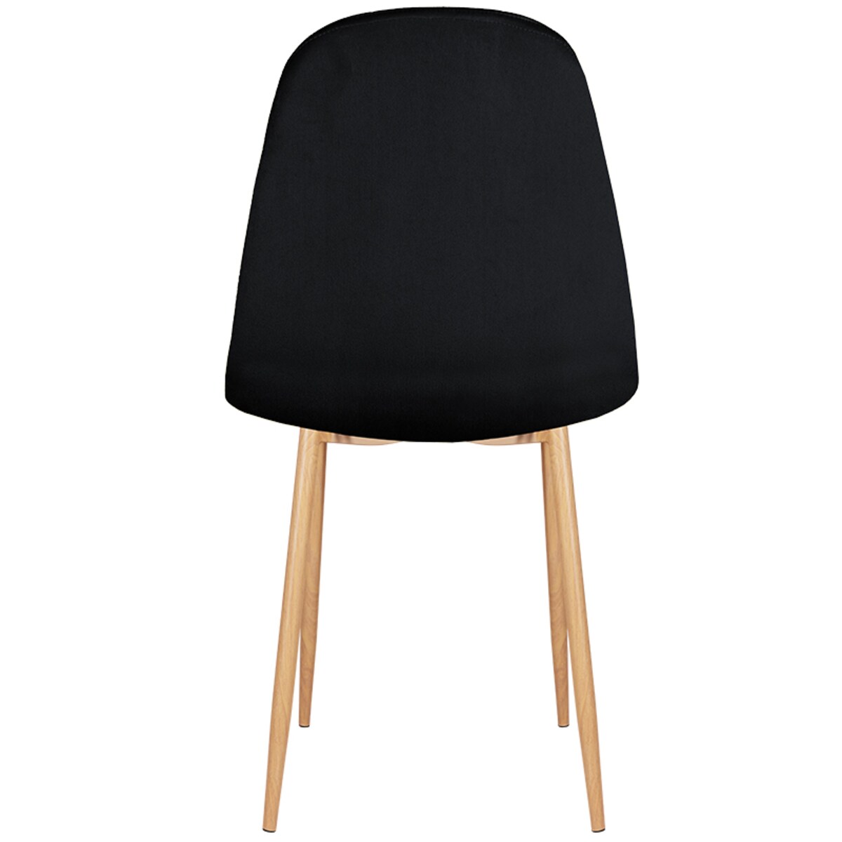 Krzesło tapicerowane czarne welurowe pikowane do salonu jadalni