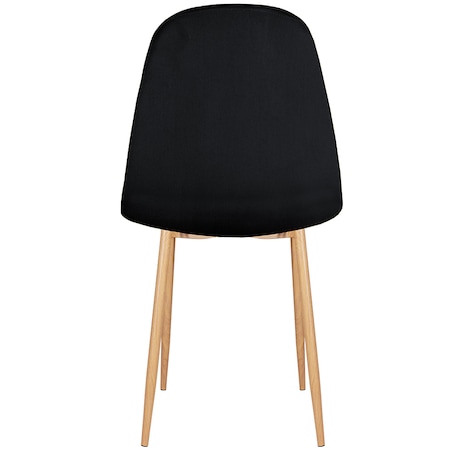 Krzesło tapicerowane czarne welurowe pikowane do salonu jadalni