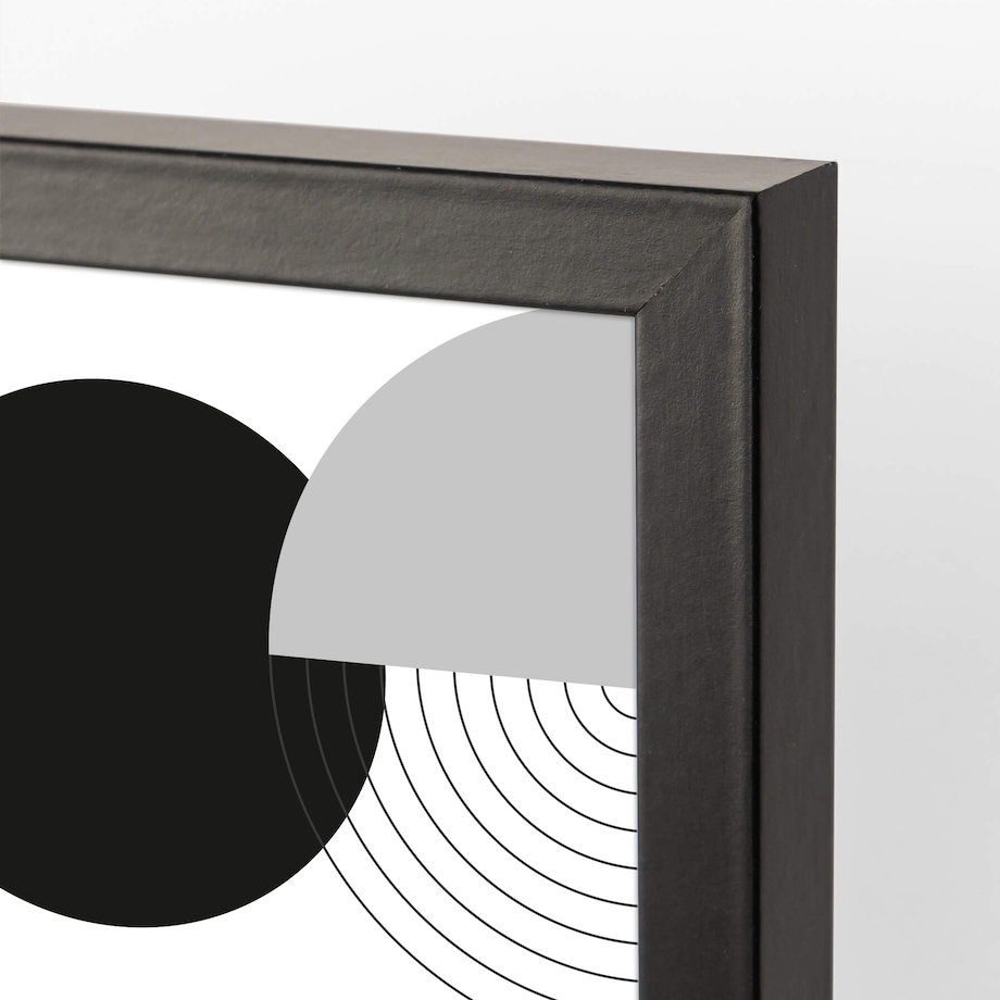 Czarna ramka na zdjęcia 40x60 cm rama MDF z plexi klasyczna ramka zawieszka poziom pion