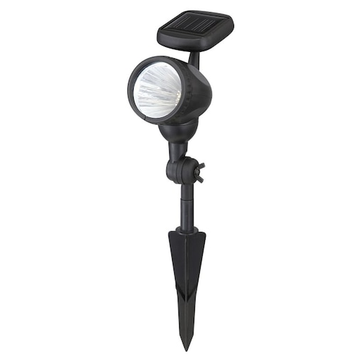 Lampa solarna LED Globo SOLAR 33026 ogrodowa dogruntowa 3x0,06W czarna 35 cm z ruchomym światłem