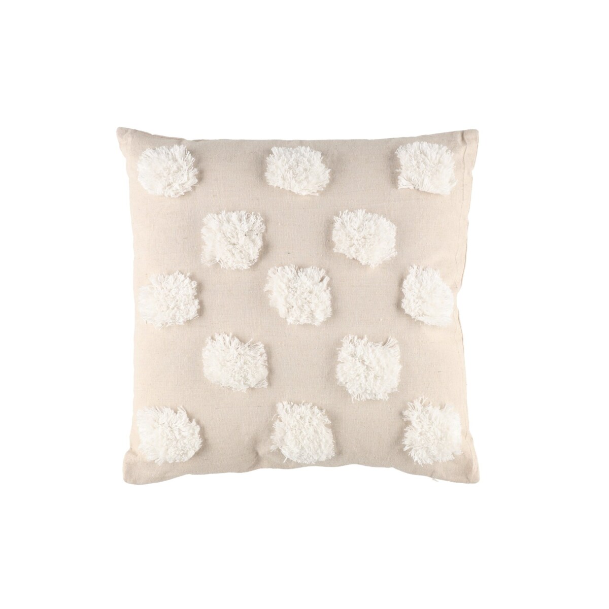 Poduszka dekoracyjna z pomponami, 45 x 45 cm
