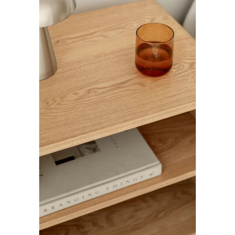 Szafka nocna 50x40 cm z MDF i forniru Gumeri, naturalna