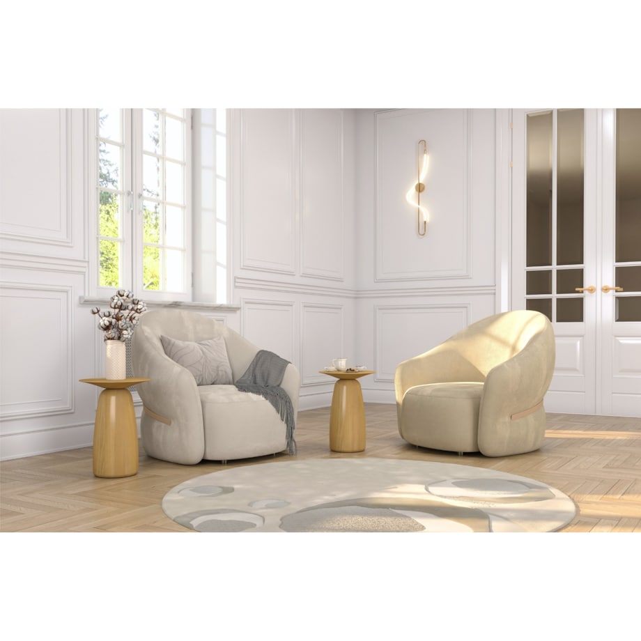 Stolik drewniany różne kolory Baobab 44, lakier naturalny