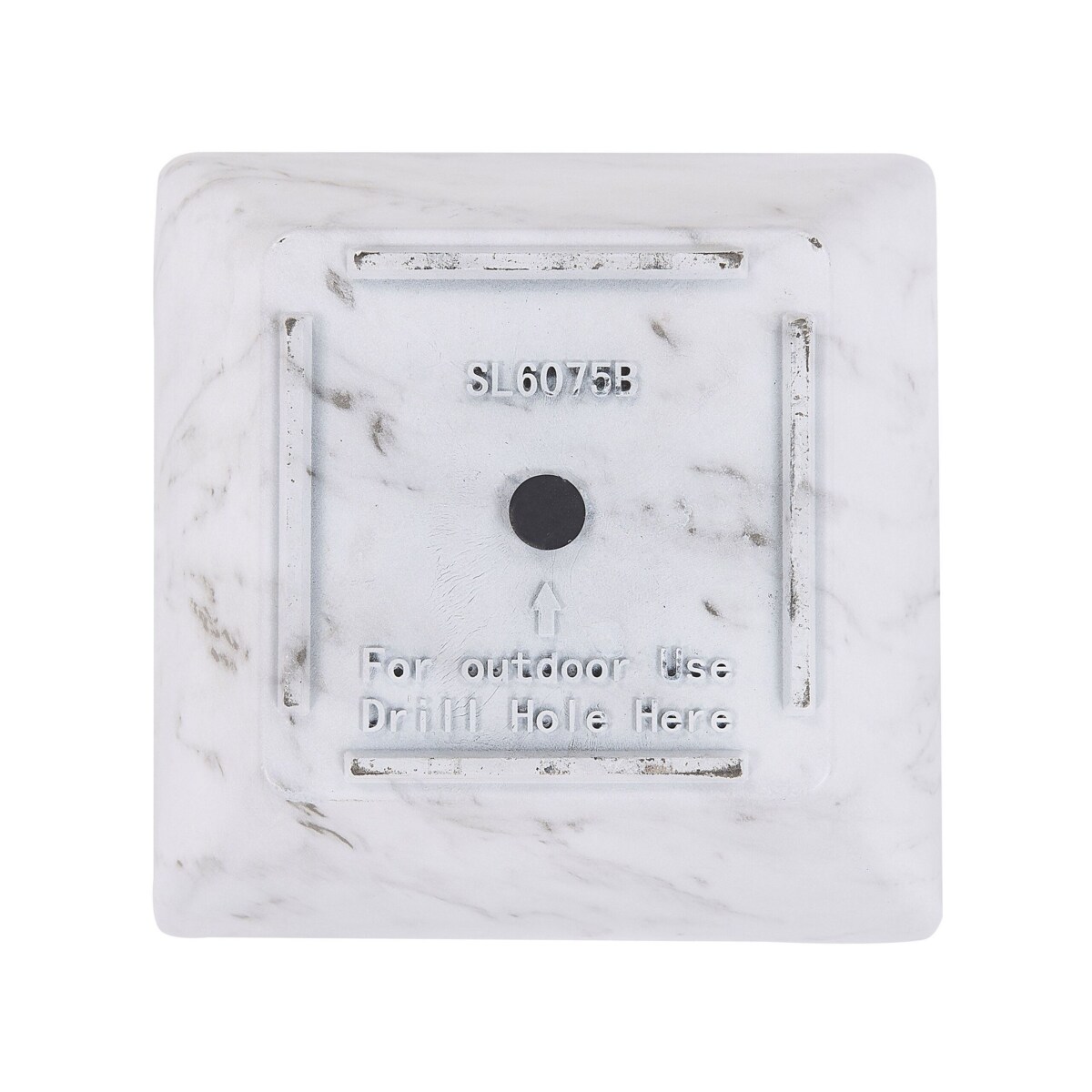 Doniczka 35 x 35 x 42 cm efekt marmuru MIRO