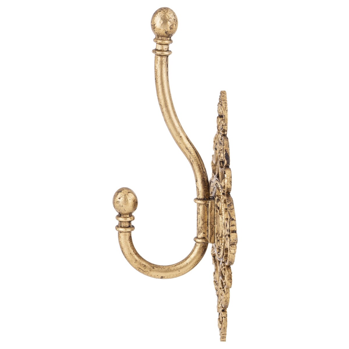 Wieszak ścienny metalowy 16x8x5 cm GANSO pojedynczy