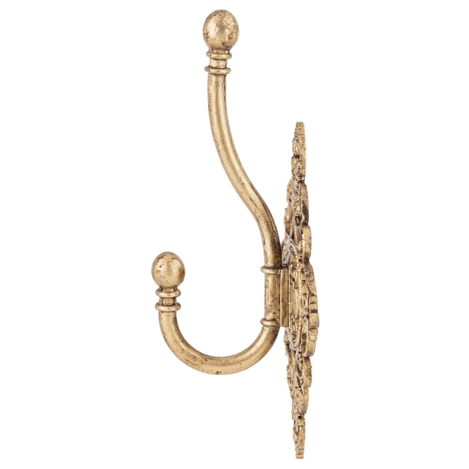 Wieszak ścienny metalowy 16x8x5 cm GANSO pojedynczy