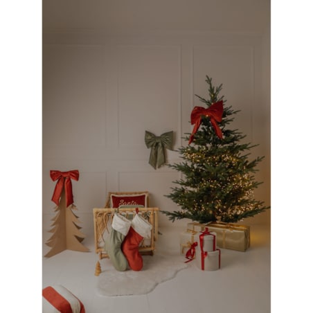 Kokarda Świąteczna Delux Carmin Red - L