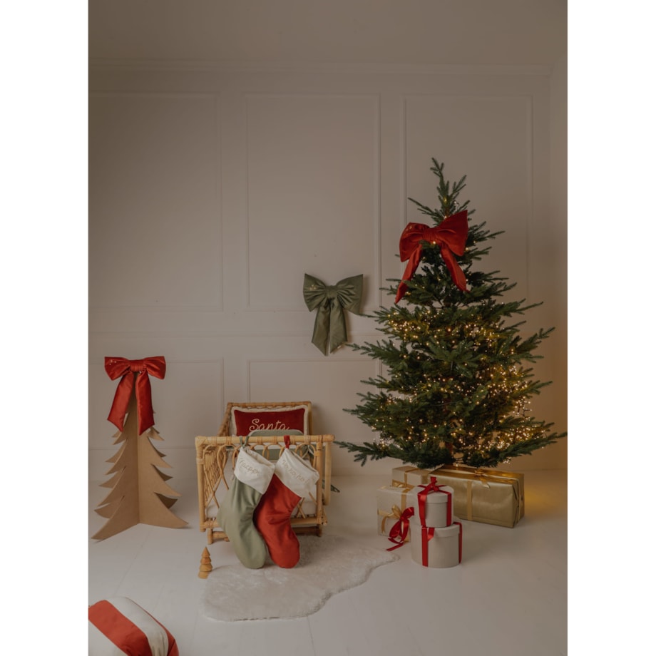 Kokarda Świąteczna Delux Carmin Red - L