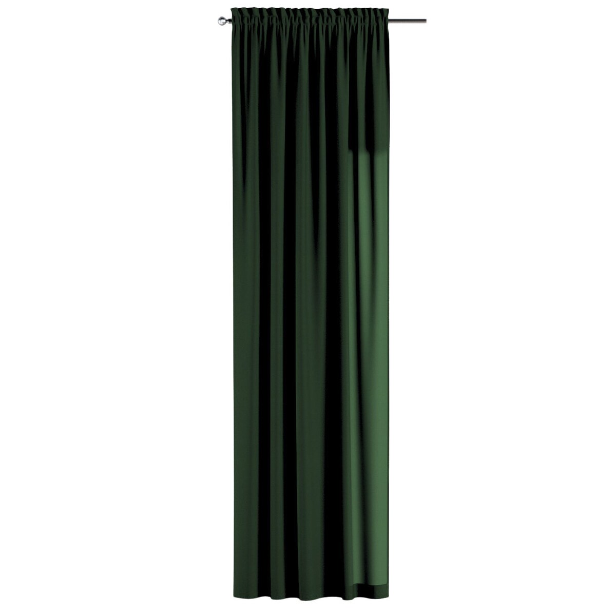 Zasłona na kanale z grzywką 1 szt. 130x245 zielony