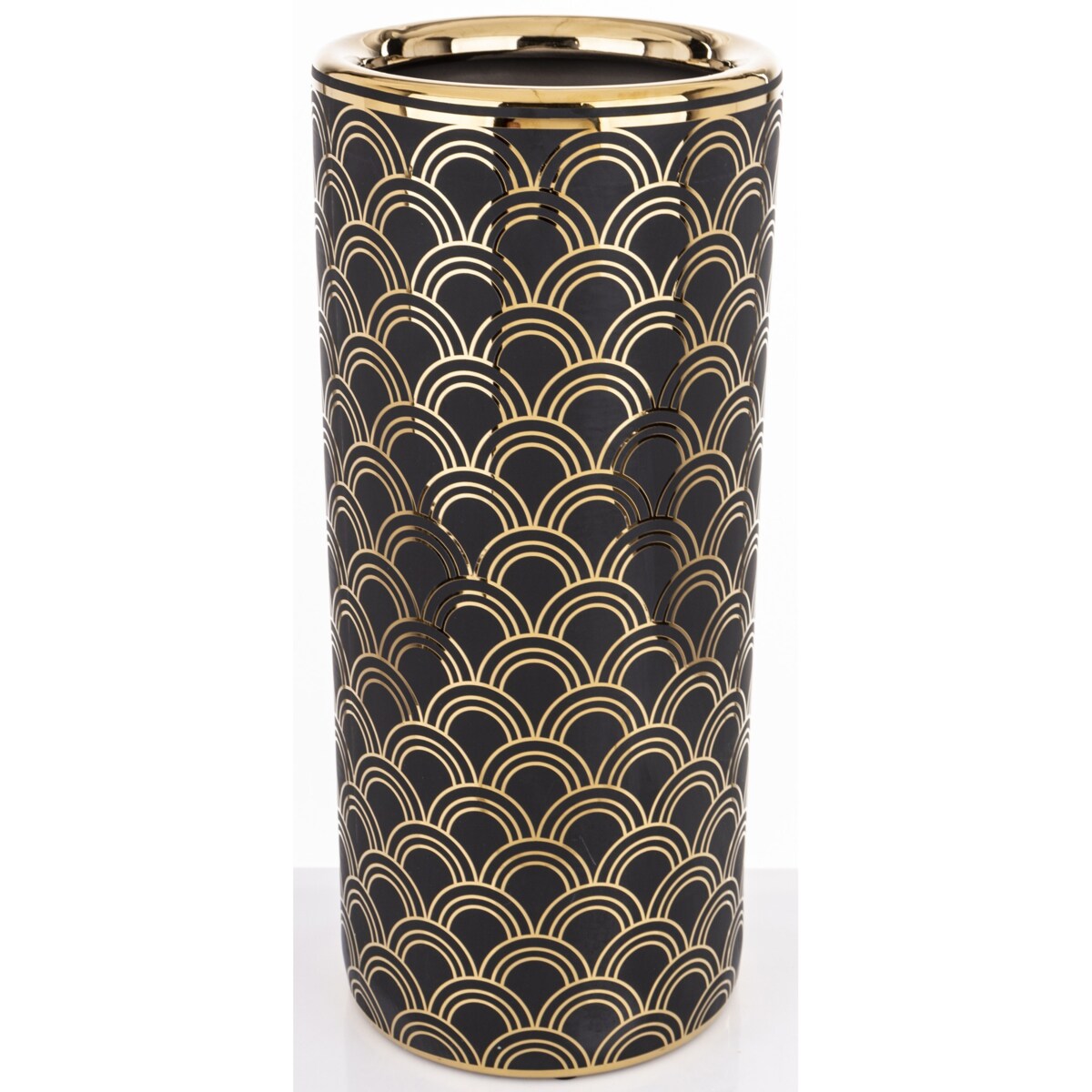 Parasolnik porcelanowy 46x20 cm CHADUR czarny