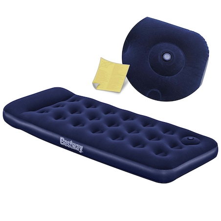 Materac dmuchany Bestway wbudowana pompka nożna jednoosobowy 185x76x28 cm