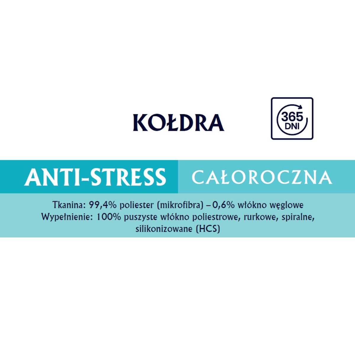 Kołdra całoroczna 140x200 ANTI STRESS Senna Home