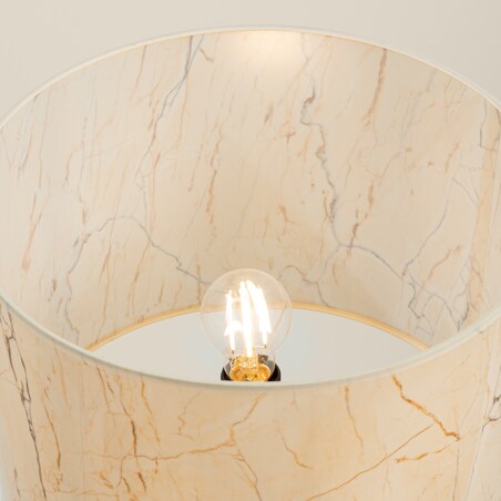 Lampa podłogowa NEVIA beżowy marmur