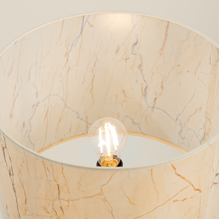 Lampa podłogowa NEVIA beżowy marmur