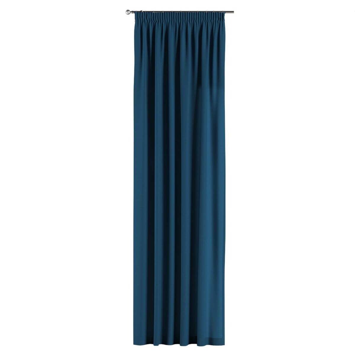 Zasłona na taśmie marszczącej 1 szt. 130x245 ocean blue (morski niebieski)