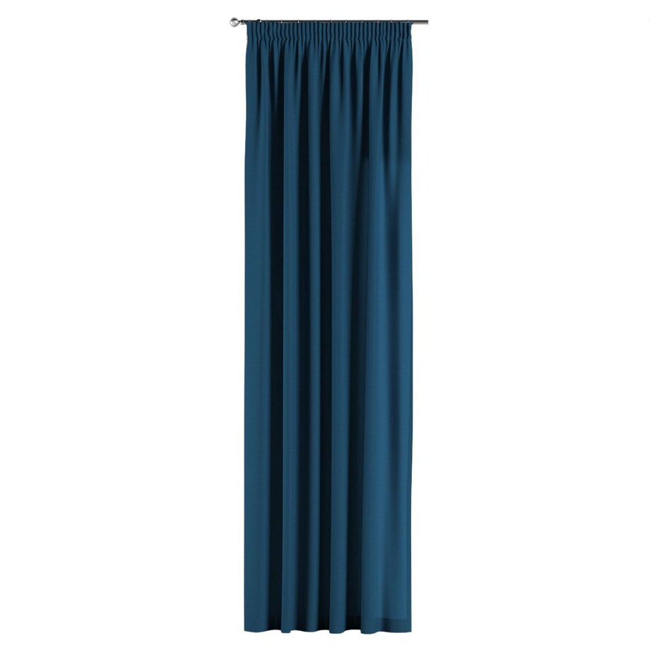 Zasłona na taśmie marszczącej 1 szt. 130x245 ocean blue (morski niebieski)