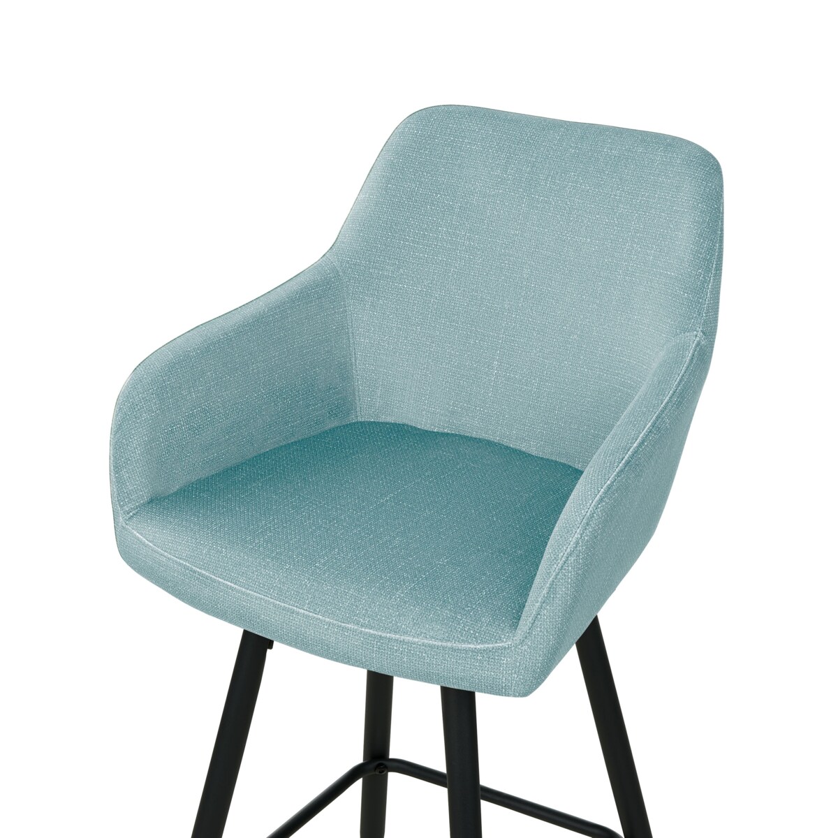 Zestaw 2 krzeseł barowych jasnoniebieski CASMALIA