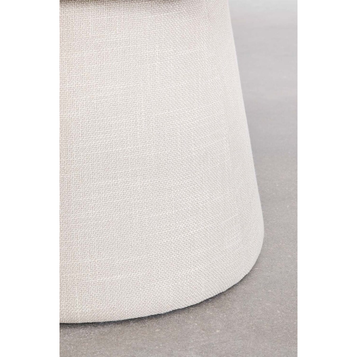 Krzesło do jadalni tapicerowane Erica z podłokietnikami kremowe