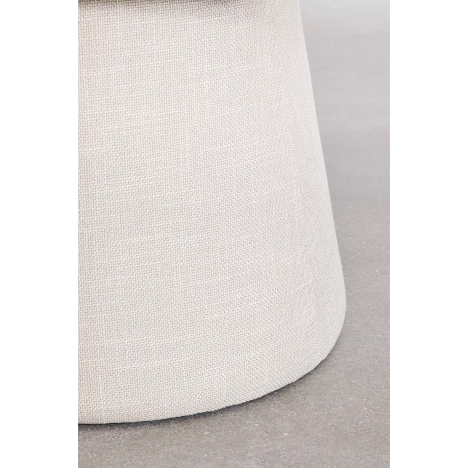 Krzesło do jadalni tapicerowane Erica z podłokietnikami kremowe