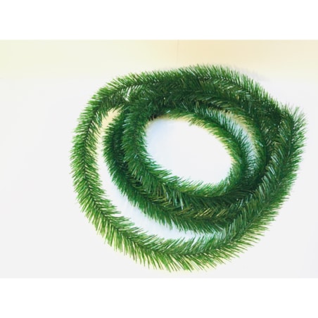 GIRLANDA 4,5m Z BŁYSZCZĄCEJ FOLII połyskuje zielona na dekoracje dom stroik