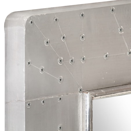 vidaXL Lustro ścienne w stylu Aviator, 50x50 cm, metalowe