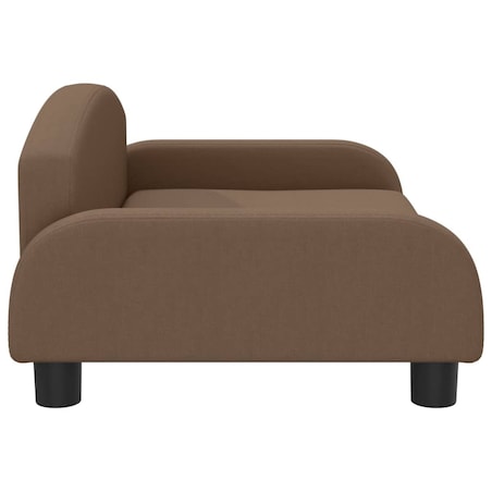 vidaXL Sofa dla dzieci, brązowa, 70x45x30 cm, obita tkaniną
