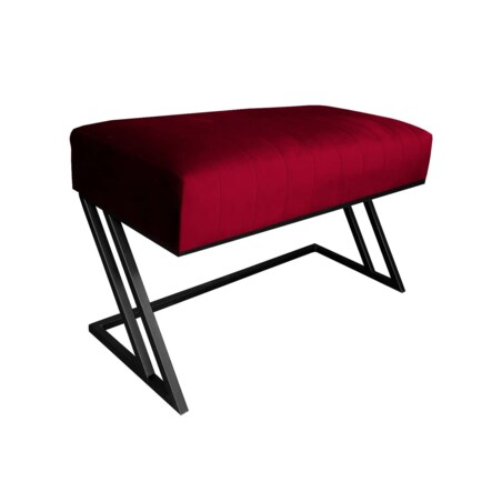 Ławka ROZALIA MG VELVET bordowa
