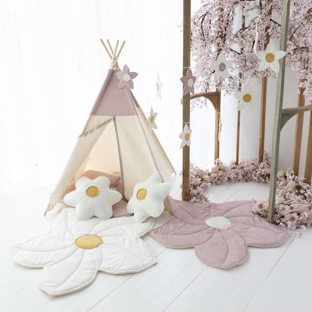 Poduszka stokrotka, poduszka biały kwiatek Daisy