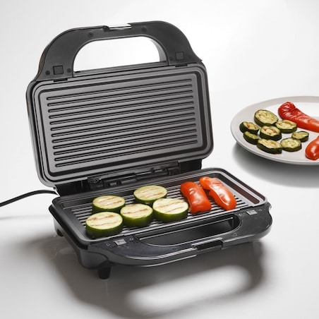 Opiekacz 3 w 1, 900W, , wymienne wkłady, gofry kanapki grill, TIROSS