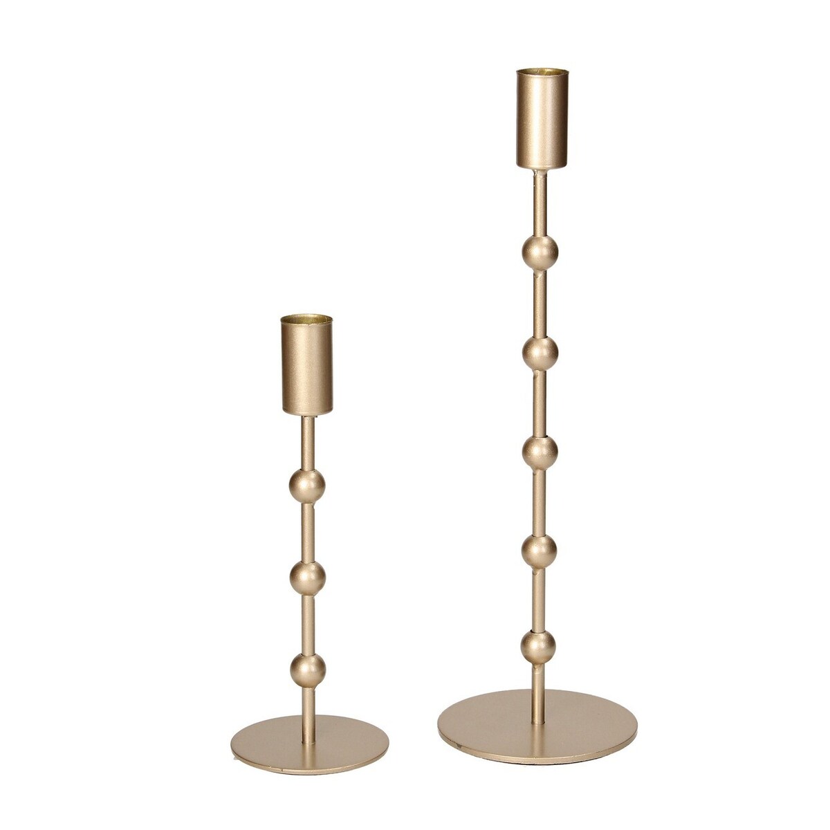 Komplet świeczników w kolorze złota, KIMBERLY