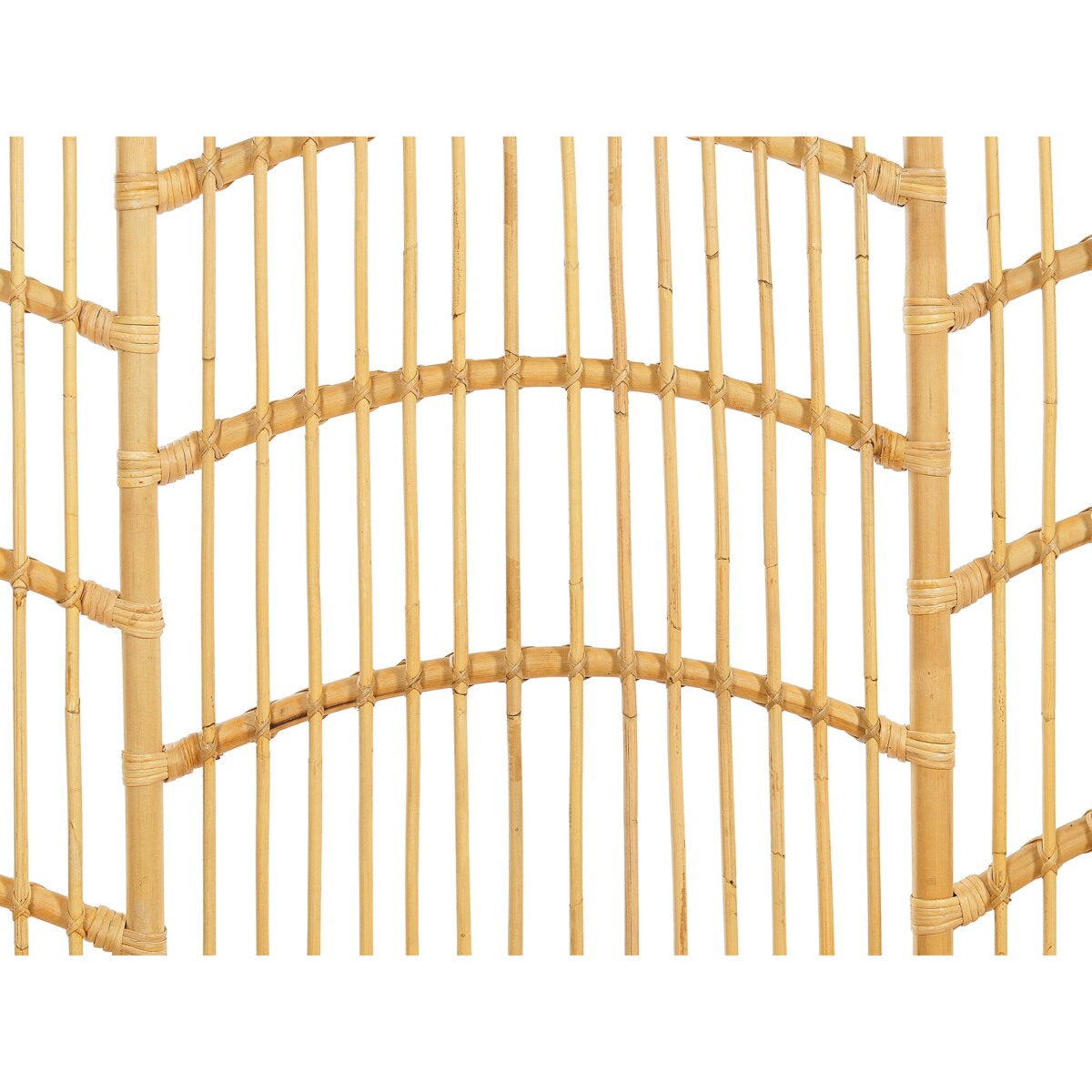 Łóżko rattanowe 180 x 200 cm jasne drewno DOMEYROT