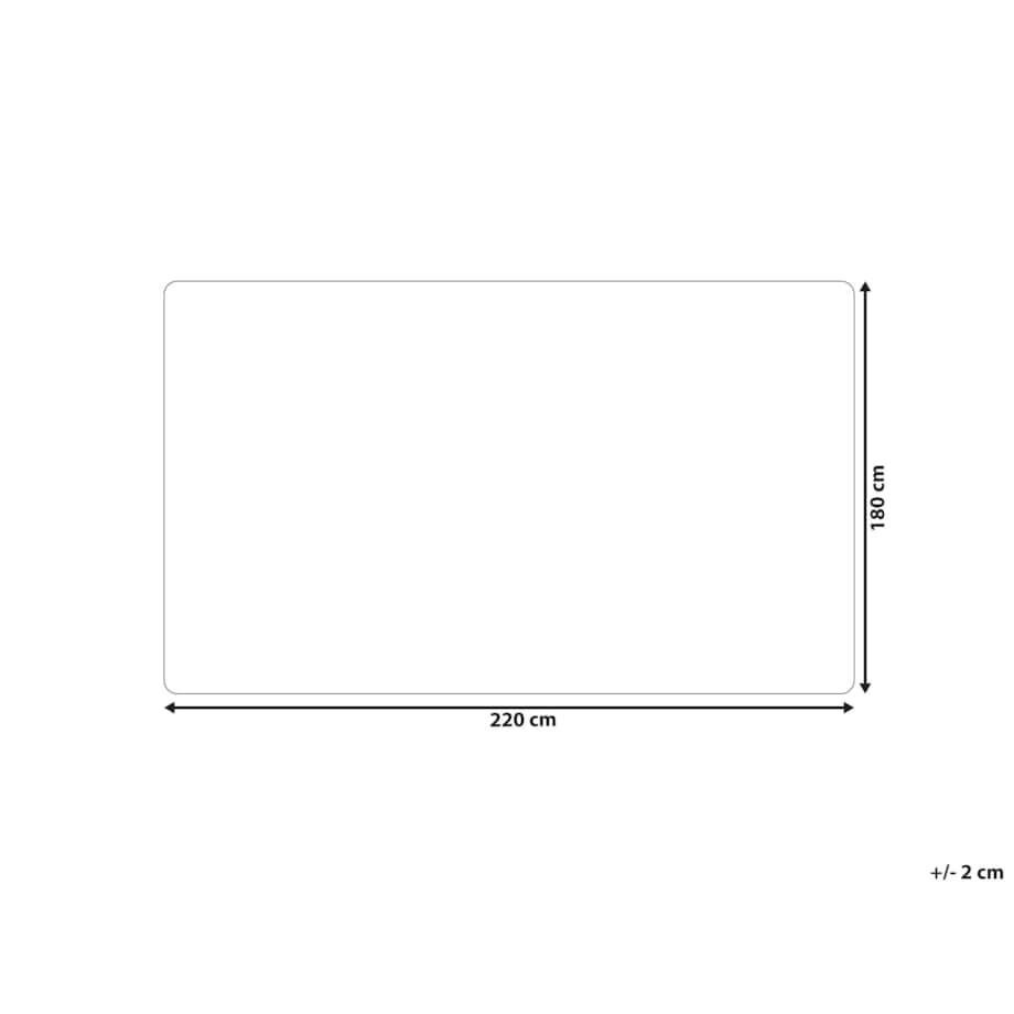 Koc 180 x 220 cm bordowy TANTAN