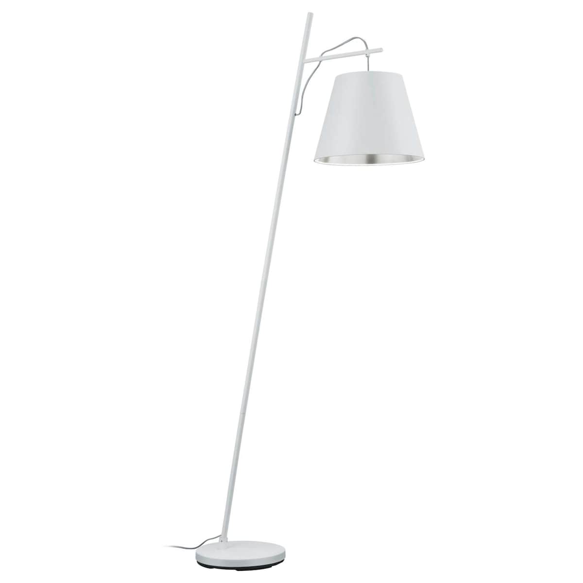 Stojąca LAMPA podłogowa ANDREUS 407500189 Trio salonowa OPRAWA metalowa biała