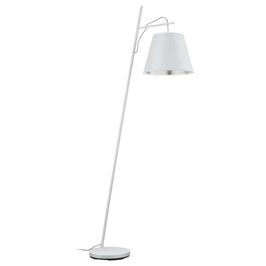 Stojąca LAMPA podłogowa ANDREUS 407500189 Trio salonowa OPRAWA metalowa biała