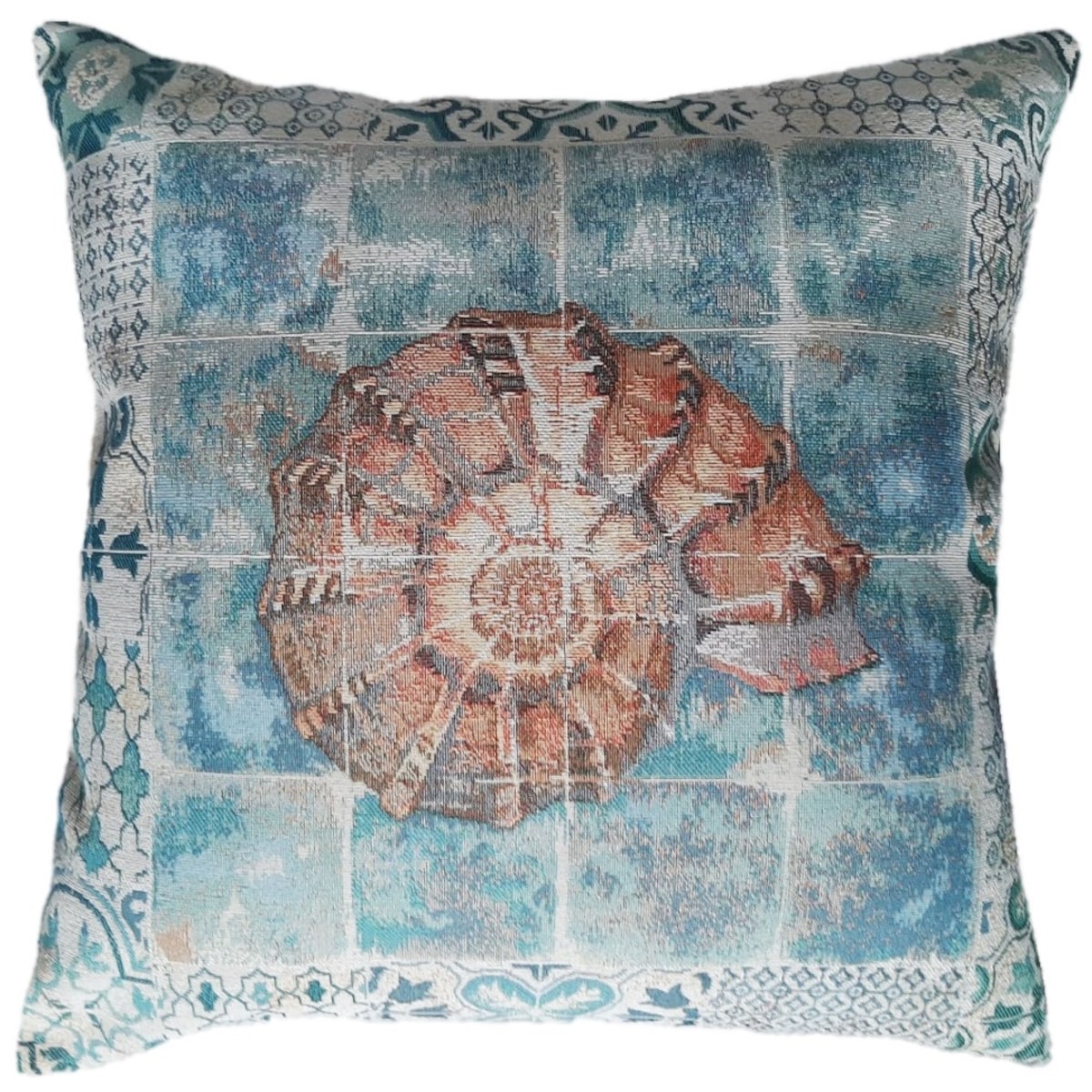 Poszewka Na Poduszkę Jasiek 45X45 Cm Żakardowa Dekoracyjna Ozdobna Guscio