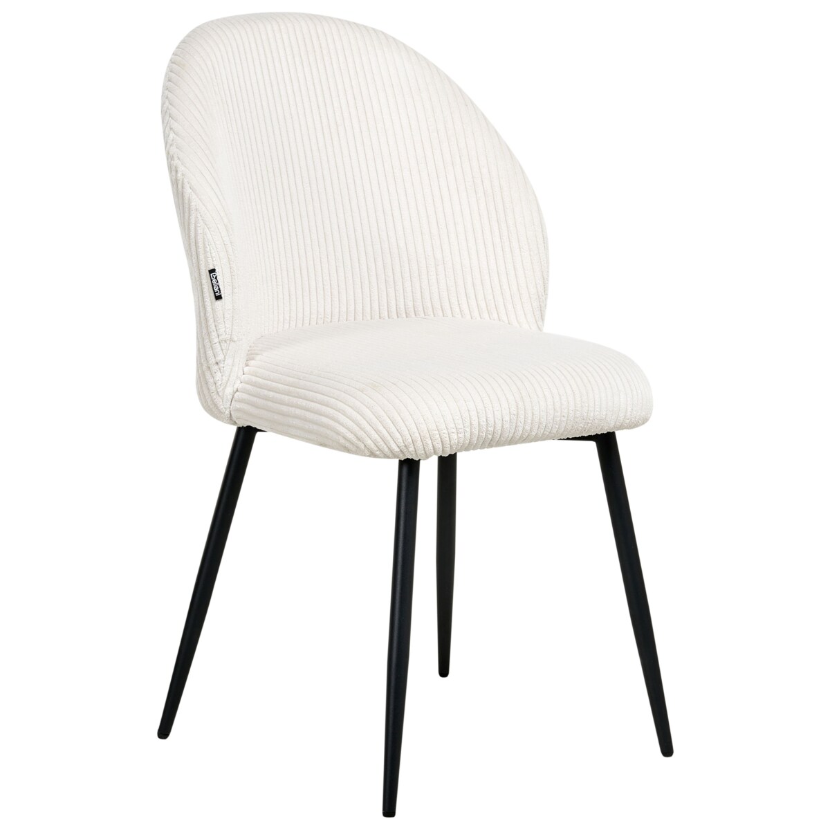 Zestaw 2 krzeseł do jadalni ELOY Sztruks Złamana biel