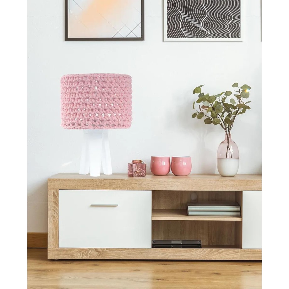Lampa stołowa COTTON WOOD różowa