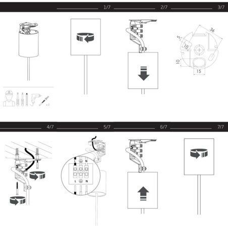 Lampa sufitowa 8007 ZENITH L Zielony Nowodvorski